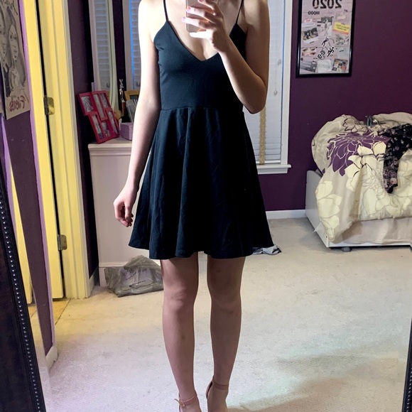 Black Skater Dress - Picture 1 of 3